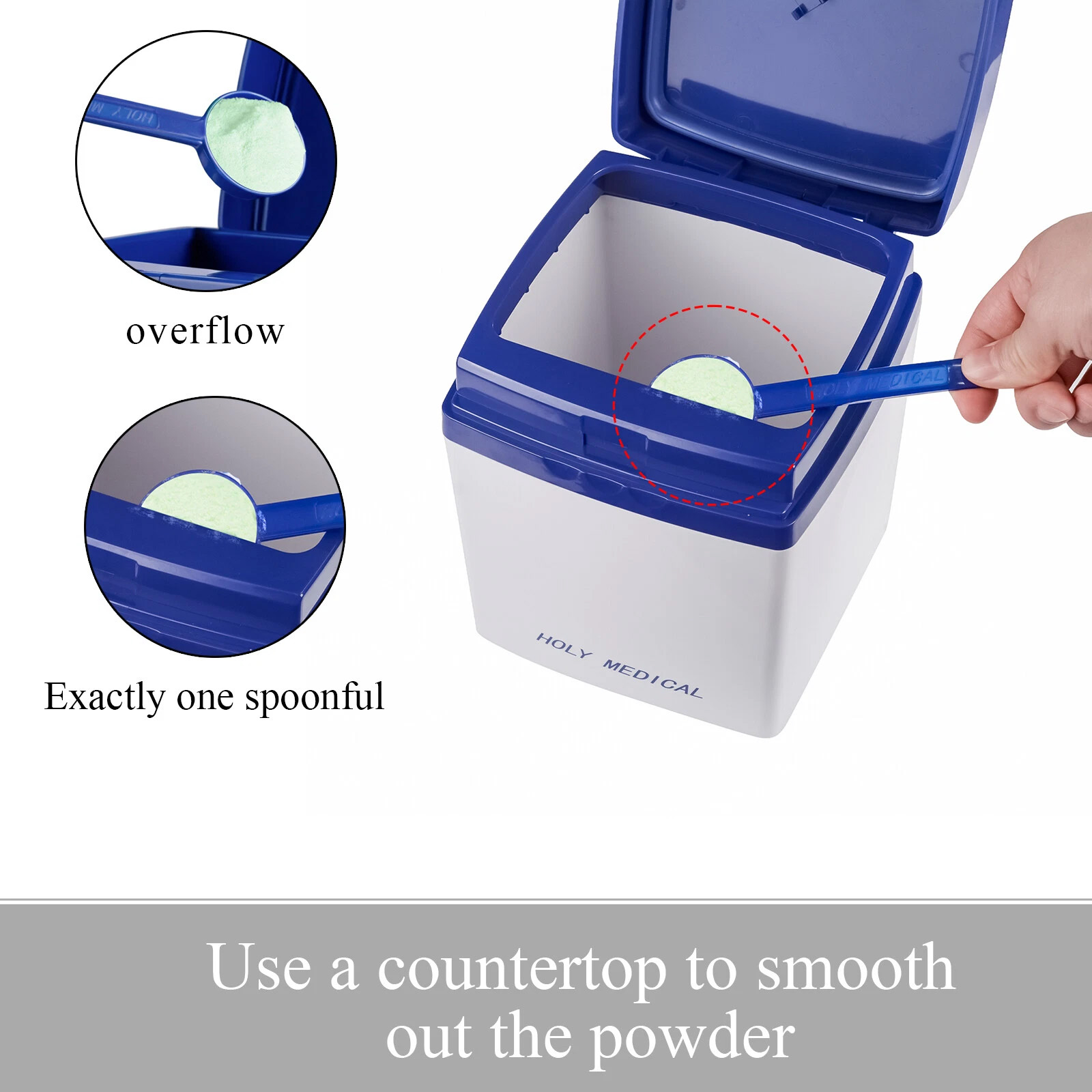 Impression Materials Moisture Proof Box / Storage Box with Measuring Cup